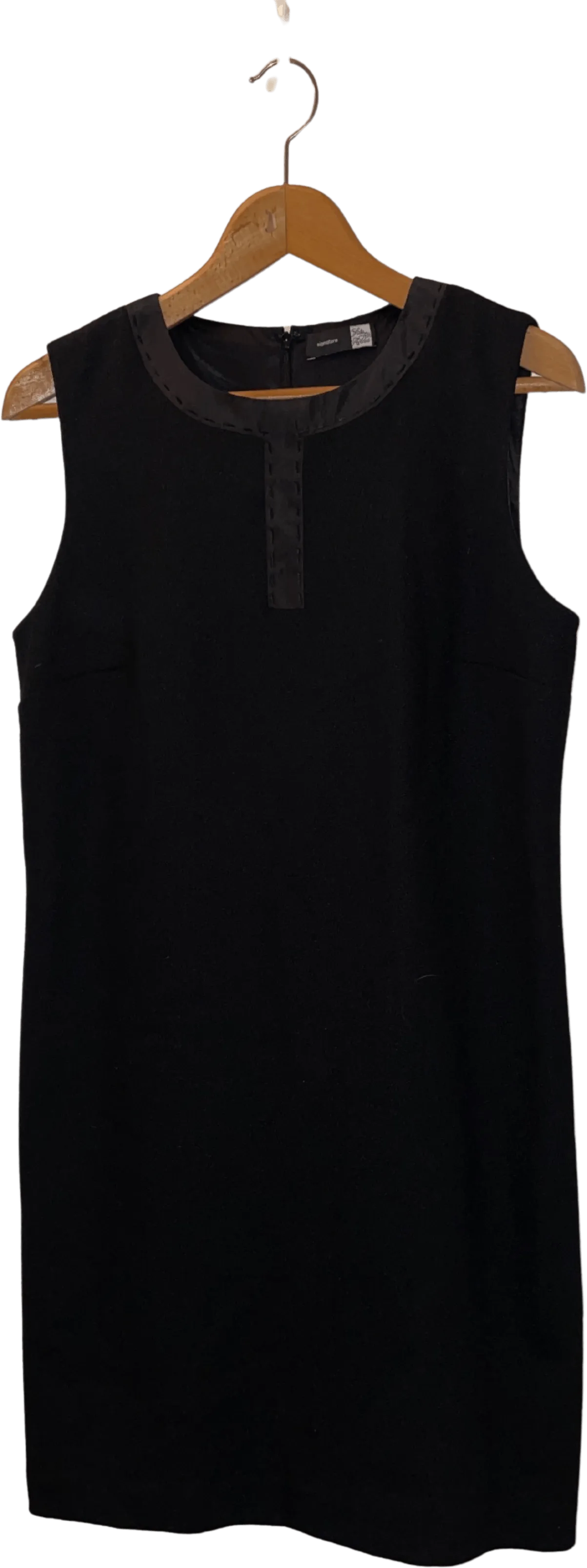 00's Black Wool Blend Sleevless Dress by Saks Fifth Avenue