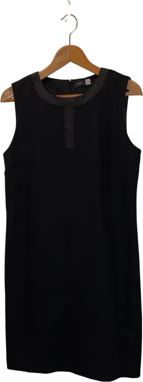 00's Black Wool Blend Sleevless Dress by Saks Fifth Avenue