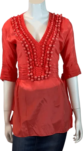 00's Coral Beaded Tunic by Marciano