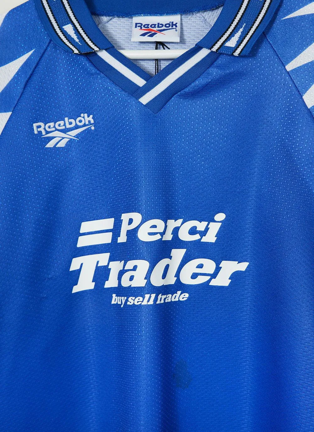 90s Reebok Shirt #14 | Percival x Classic Football Shirts | Blue