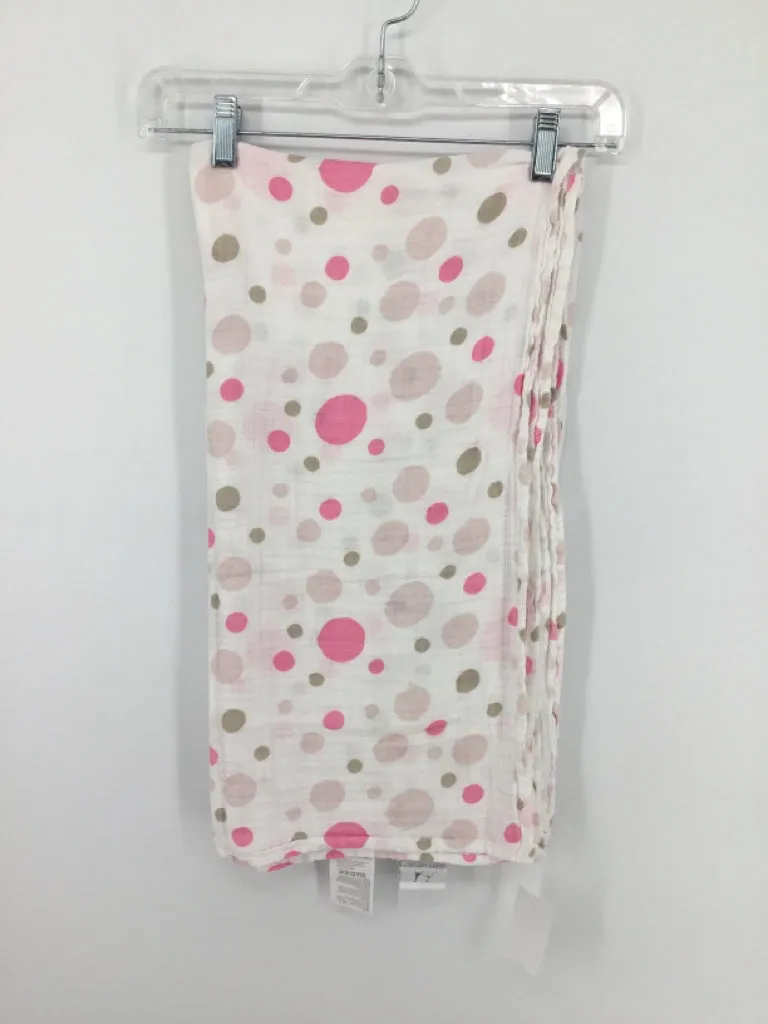 Aden & Anais Pink Polka Dot Blanket