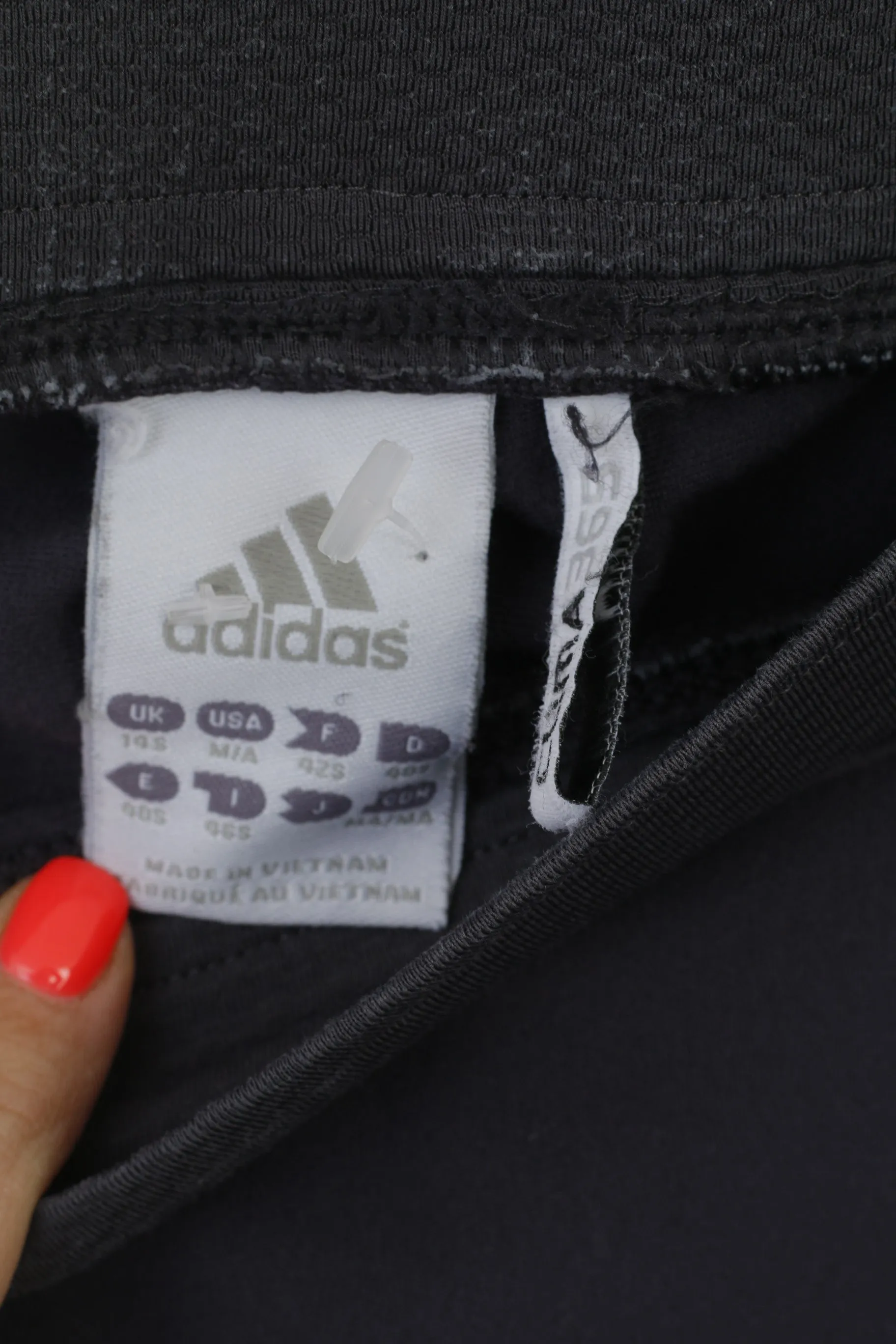 Adidas Women 14 M Sweatpants Grey Clima 365 Vintage 3 Striped Trousers