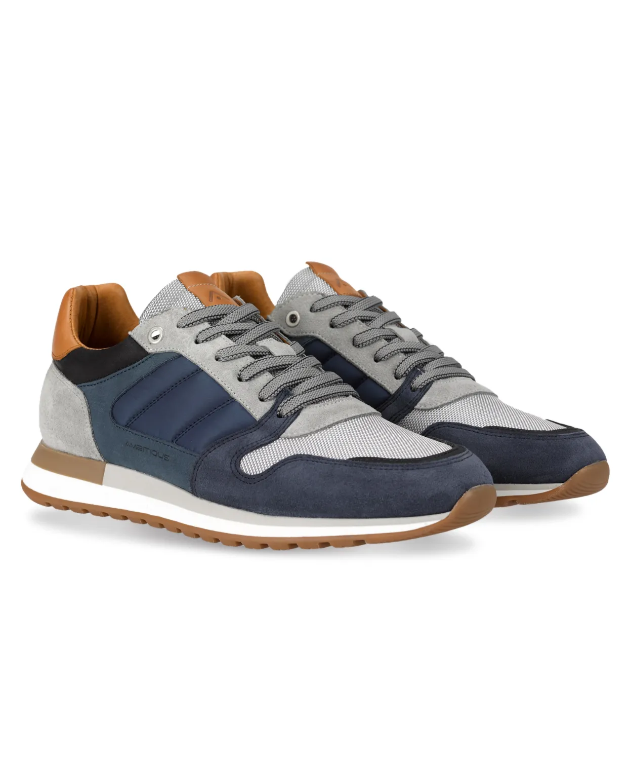 Ambitious Grizz Mens Sneaker Navy Grey