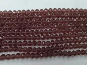 Amethyst Purple Tyre Crystal Glass Beads (Wholesale