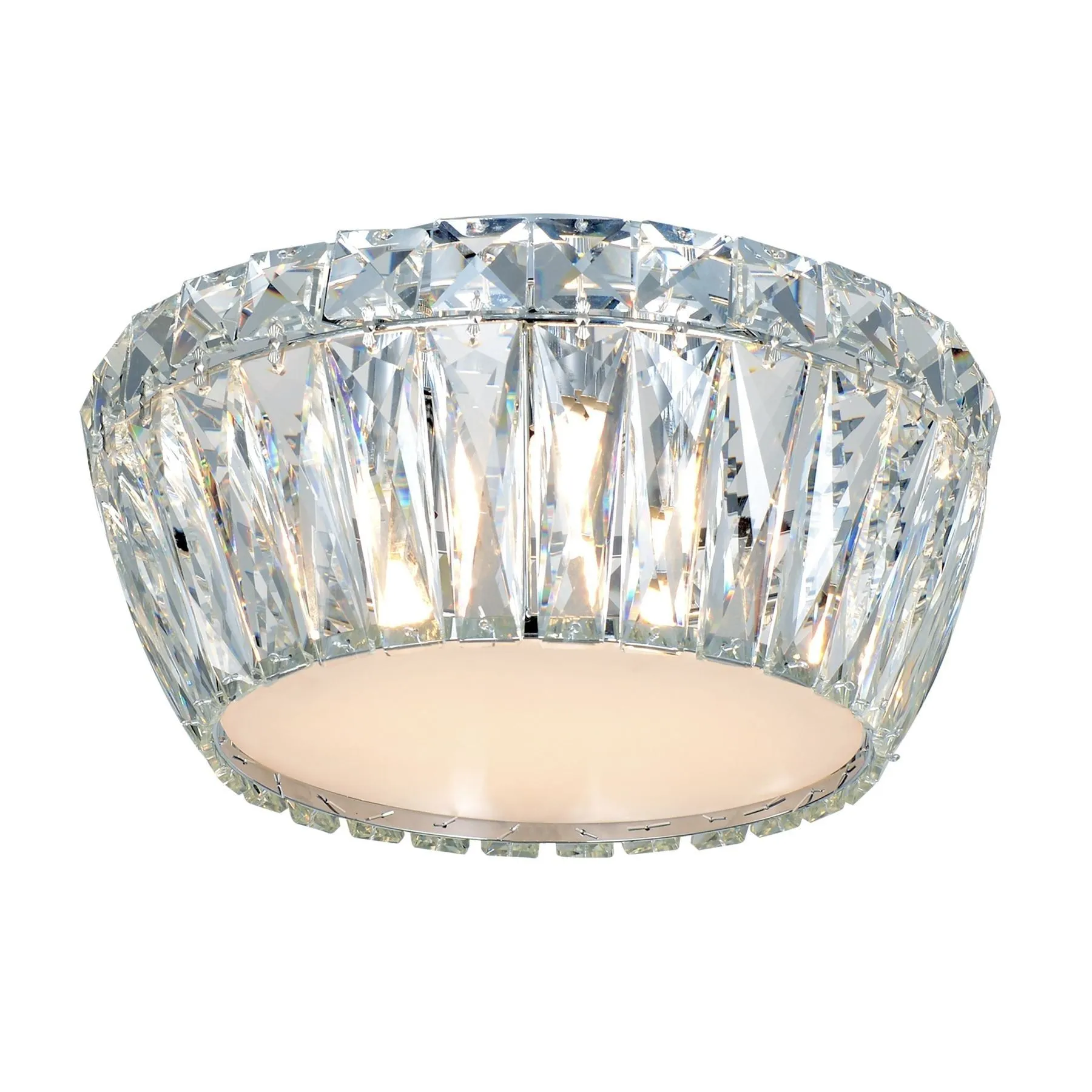 Aurora 3 Light Crystal Flush Fitting