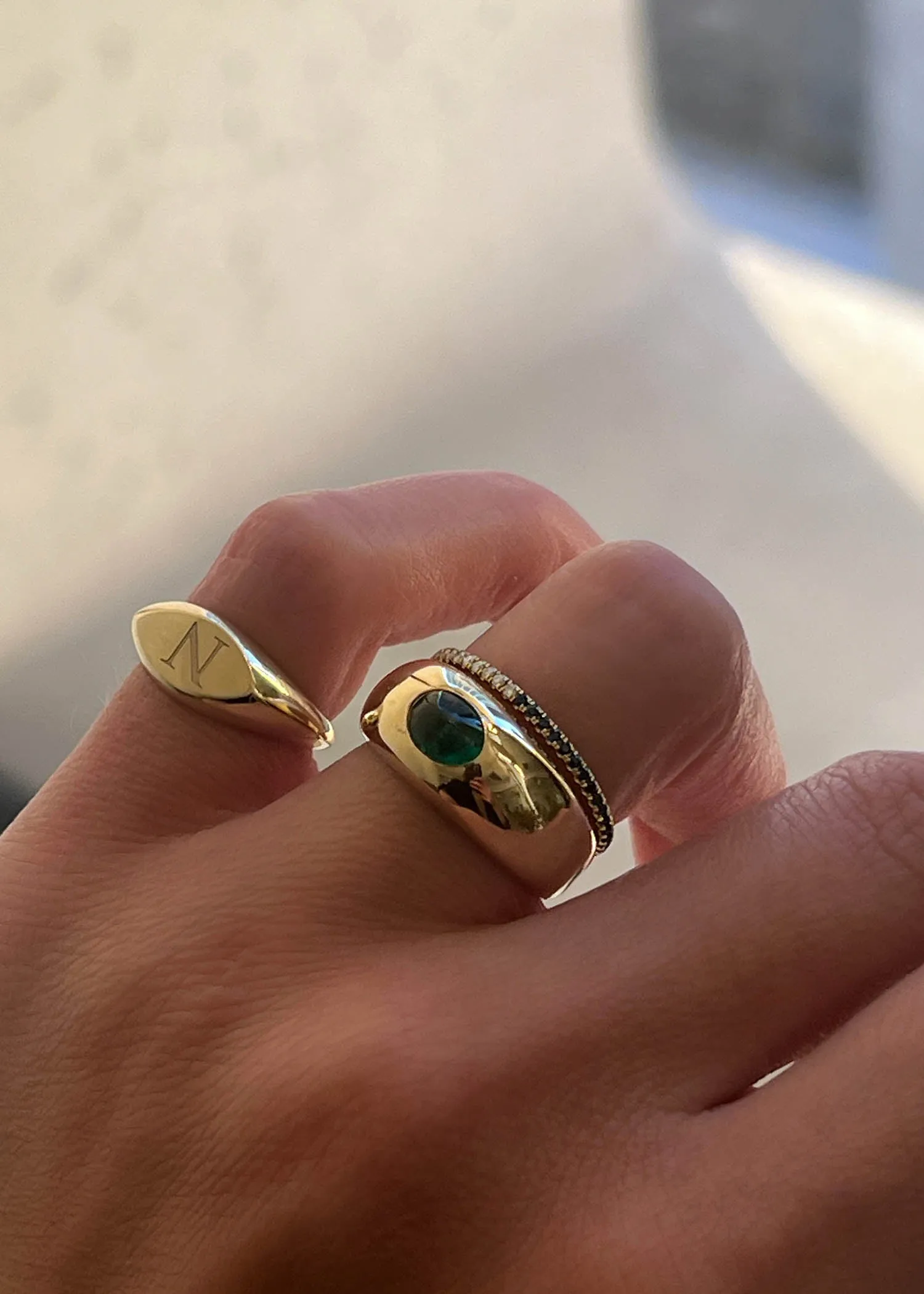 Avery Dome Ring Emerald