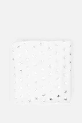 Babies White Print Blanket