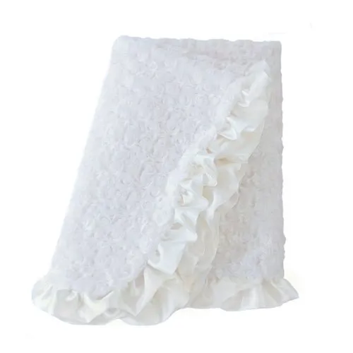 Baby Ruffle Blanket- Many Colors