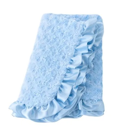 Baby Ruffle Blanket- Many Colors