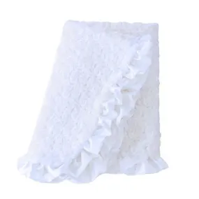 Baby Ruffle Blanket- Many Colors