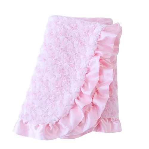 Baby Ruffle Blanket- Many Colors