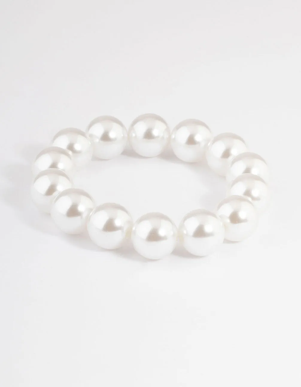 Bead Large Pearly Stretch Bracelet