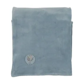 Bee & Dee Blue Fog Center Embossed Blanket