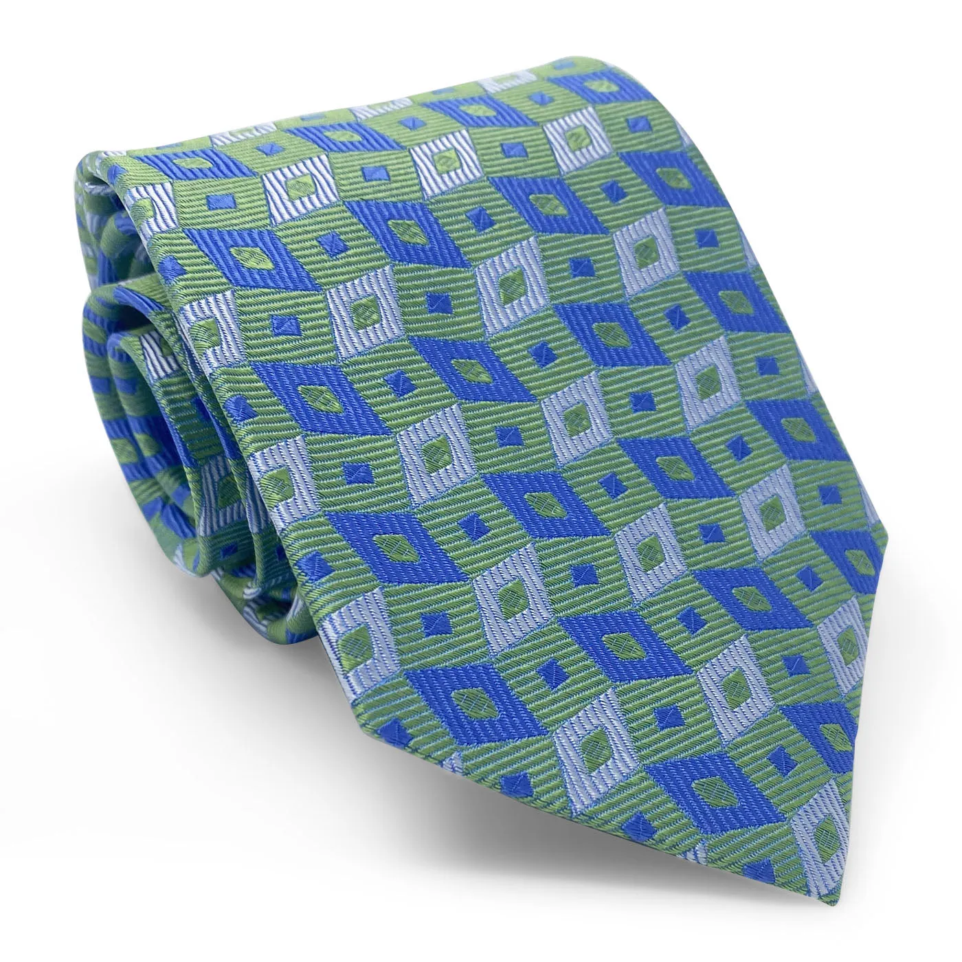 Bespoke Rhombus: Tie - Green