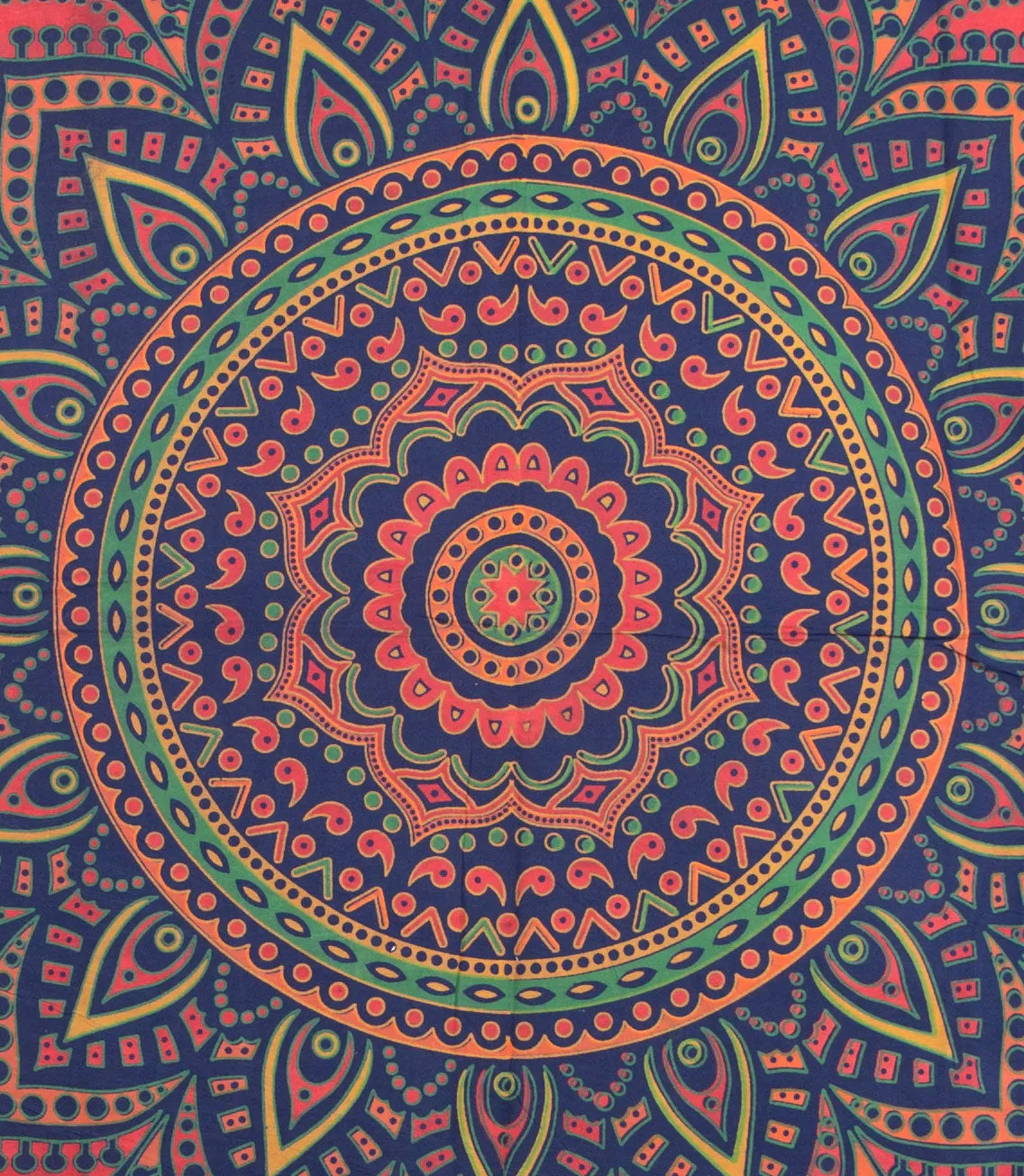 Blue and orange mandala