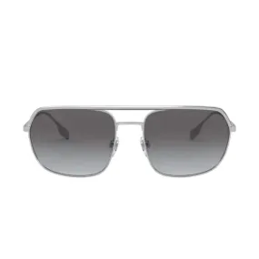 Burberry Men's Silver Metal Square Sunglasses BE3117/1005/87