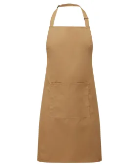 Camel - Colours bib apron with pocket