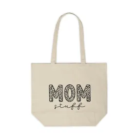 Canvas "Mom Stuff" Shopping Tote