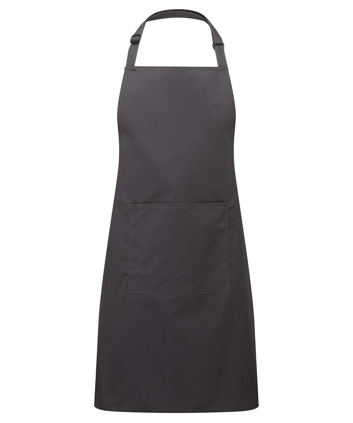 Charcoal - Colours bib apron with pocket