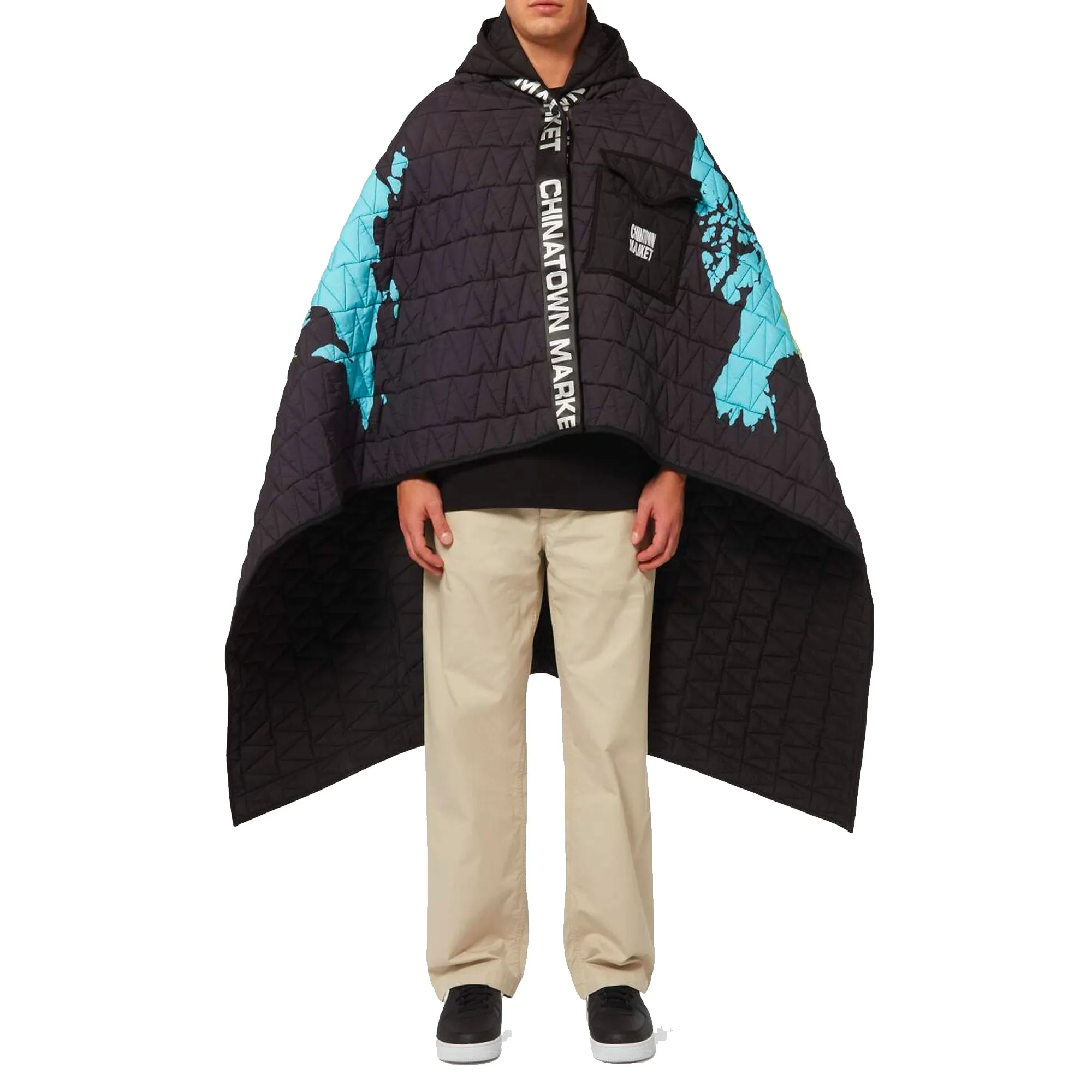 Chinatown Market Global Citizen Hooded Blanket 'Black'