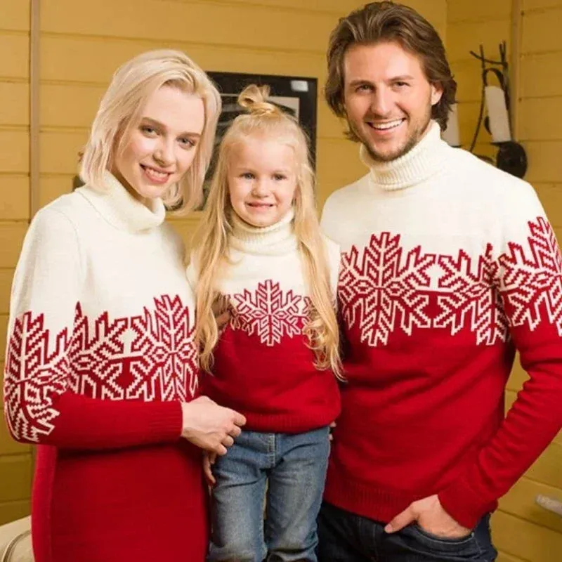 Christmas Family Look Turtleneck Sweater