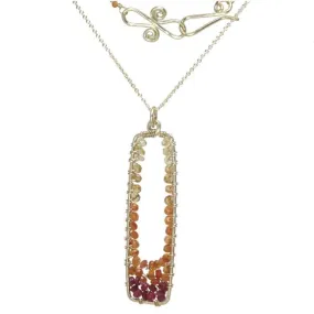 Citrine Carnelian and Ruby Necklace NK340 1 by Calico Juno Designs, Bonnie Riconda