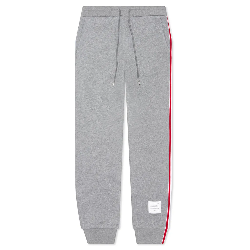 Classic Loopback RWB Side Stripe Sweatpants - Light Grey