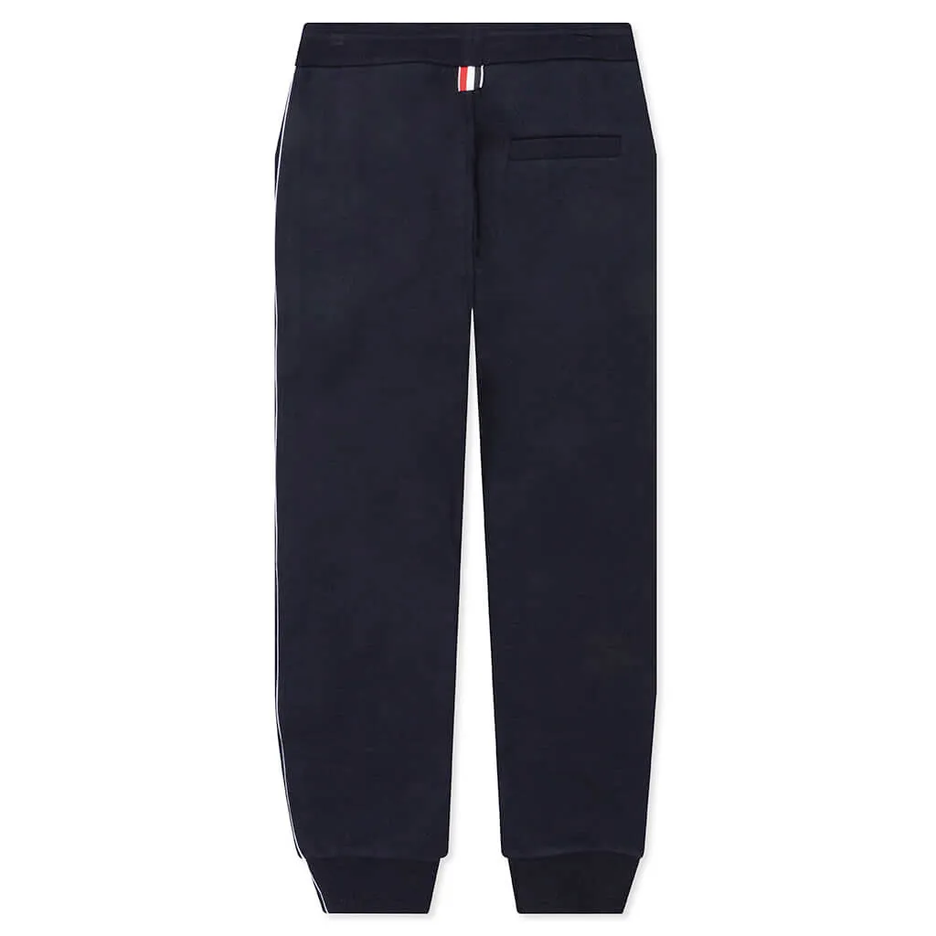 Classic Loopback RWB Side Stripe Sweatpants - Navy