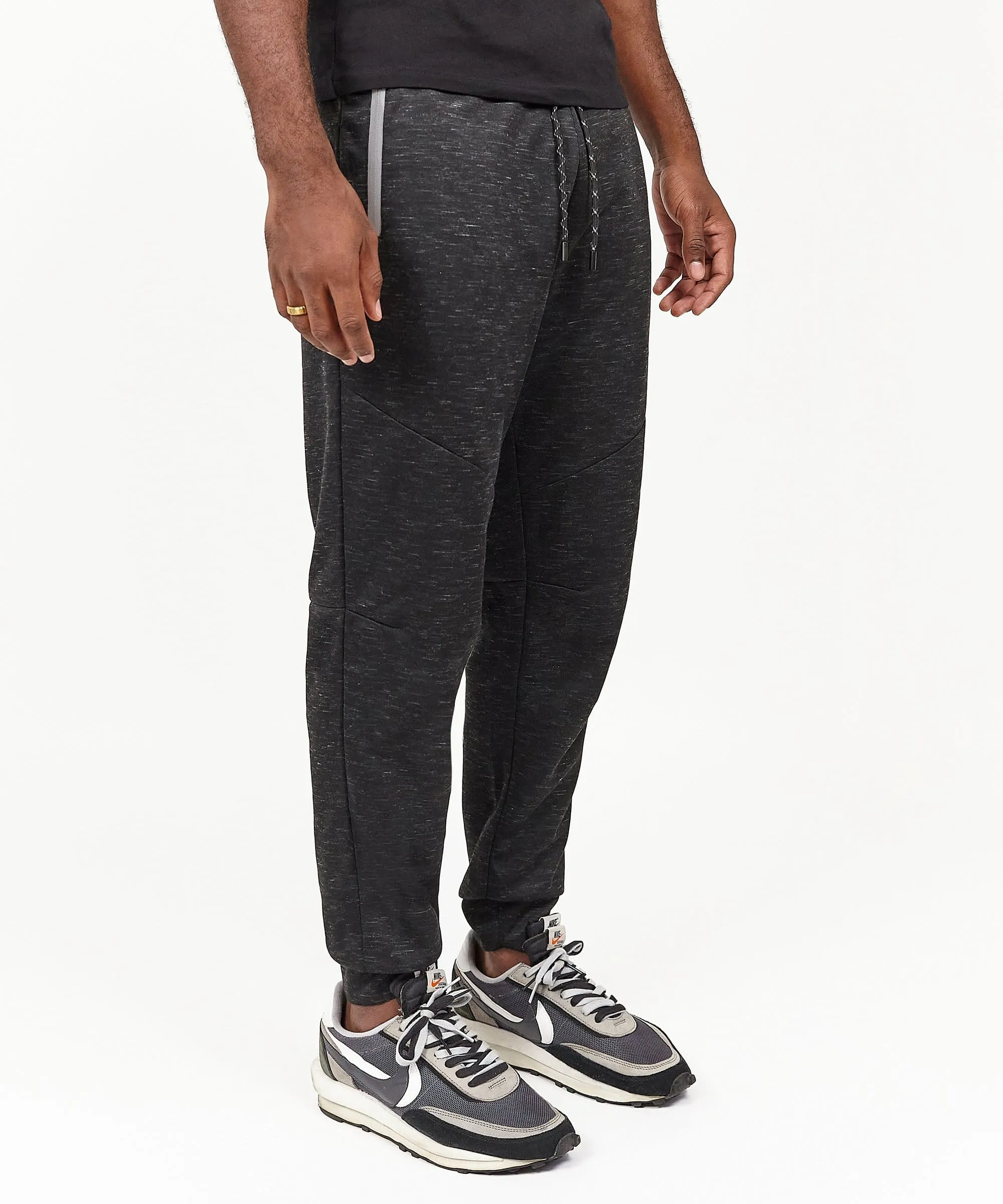 Connor Grey Slim Fit Jogger With Zip Detail