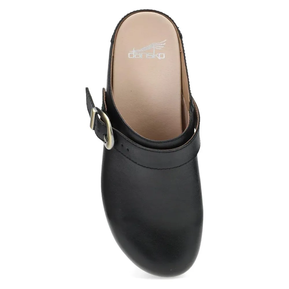 Dansko Baylor Black Calf Leather Mule (Women's)