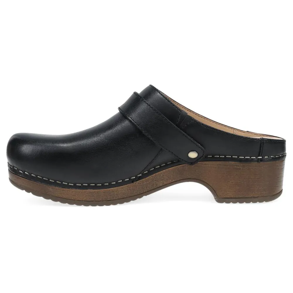 Dansko Baylor Black Calf Leather Mule (Women's)