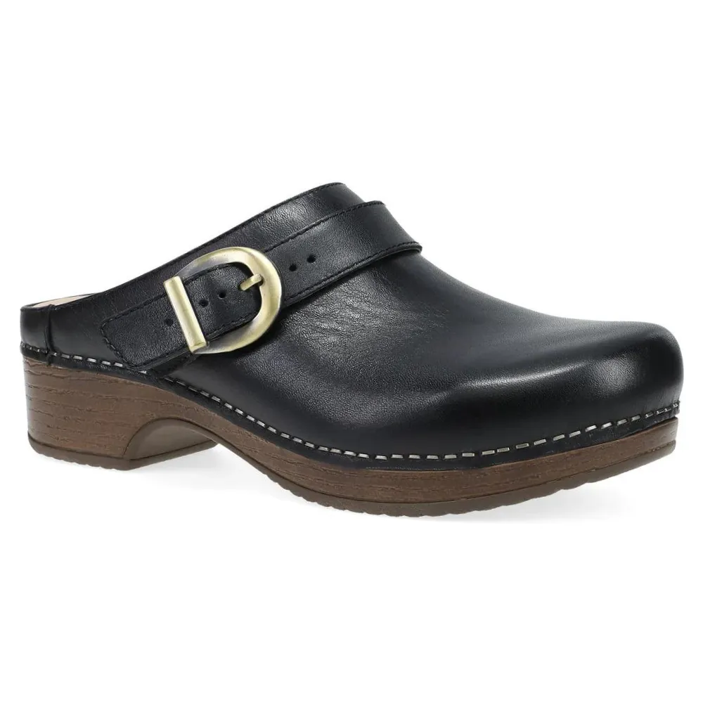 Dansko Baylor Black Calf Leather Mule (Women's)