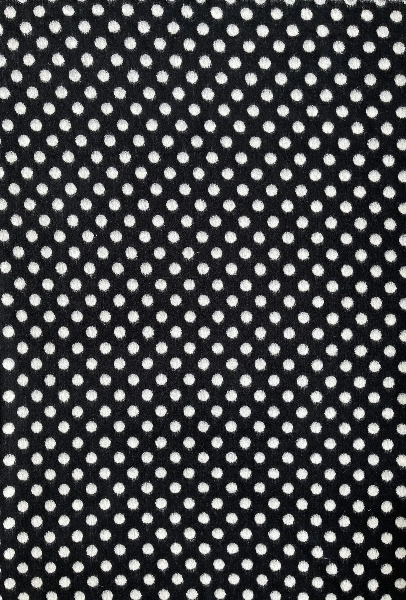 Designer Printed Polka Dots Wool Fabric