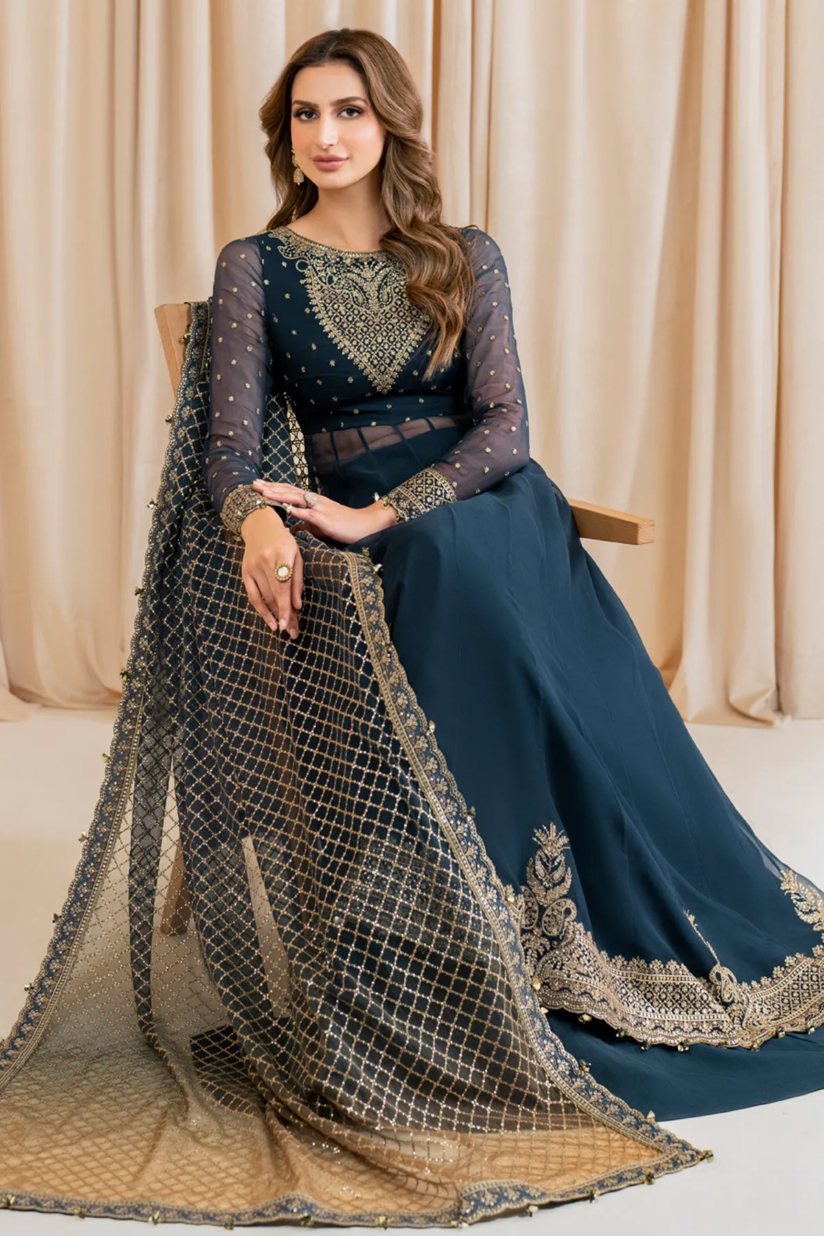 EMBROIDERED CHIFFON UC-3047