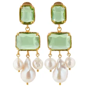 Emma Earrings Green