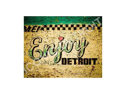 Enjoy Detroit Mural Horizontal Luster or Canvas Print $35 - $430