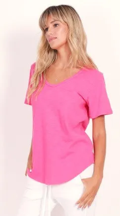 Esther tee Hot pink