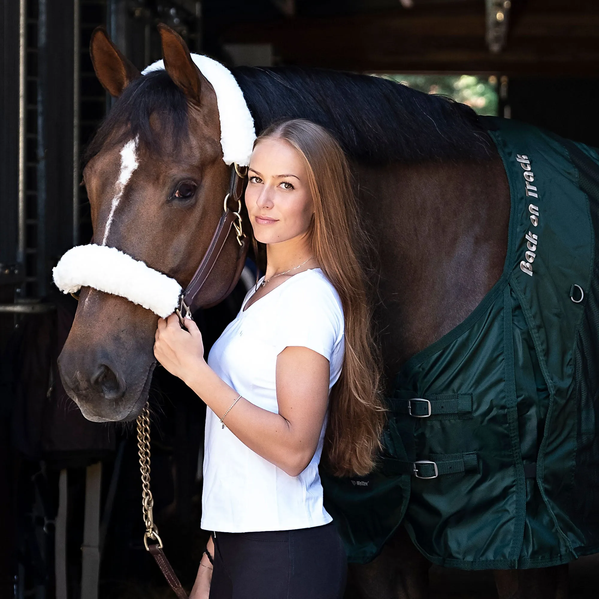 Fleece White Halter Cover