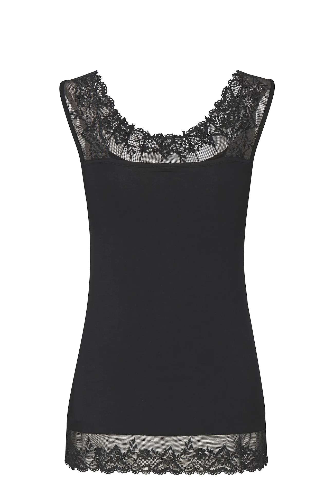 Florence Vest Top in Pitch Black