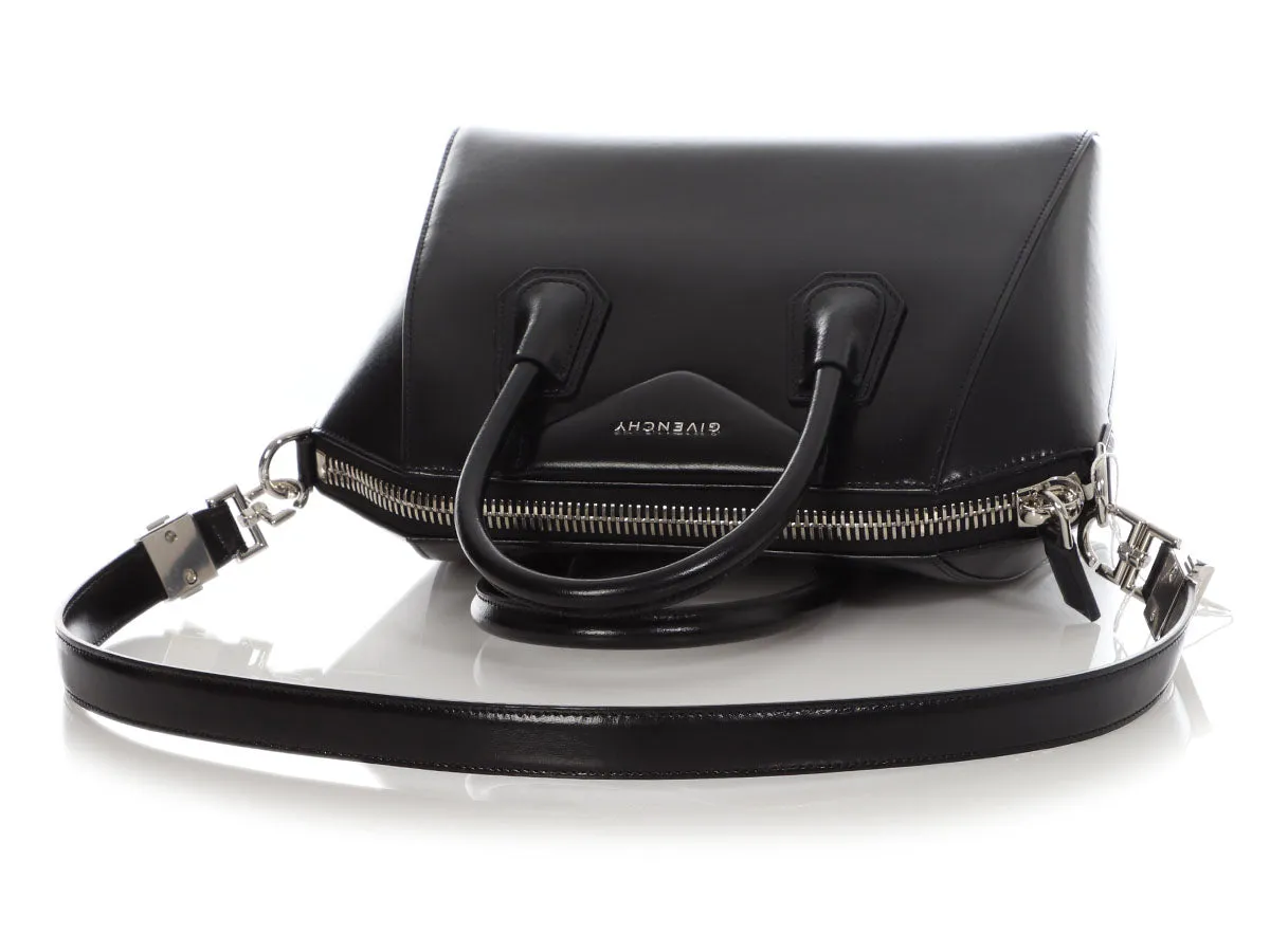 Givenchy Small Black Shiny Goatskin Antigona