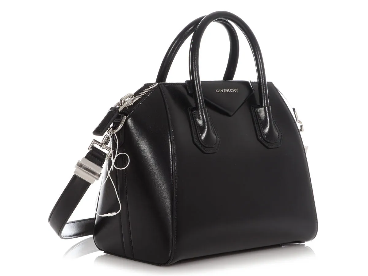 Givenchy Small Black Shiny Goatskin Antigona