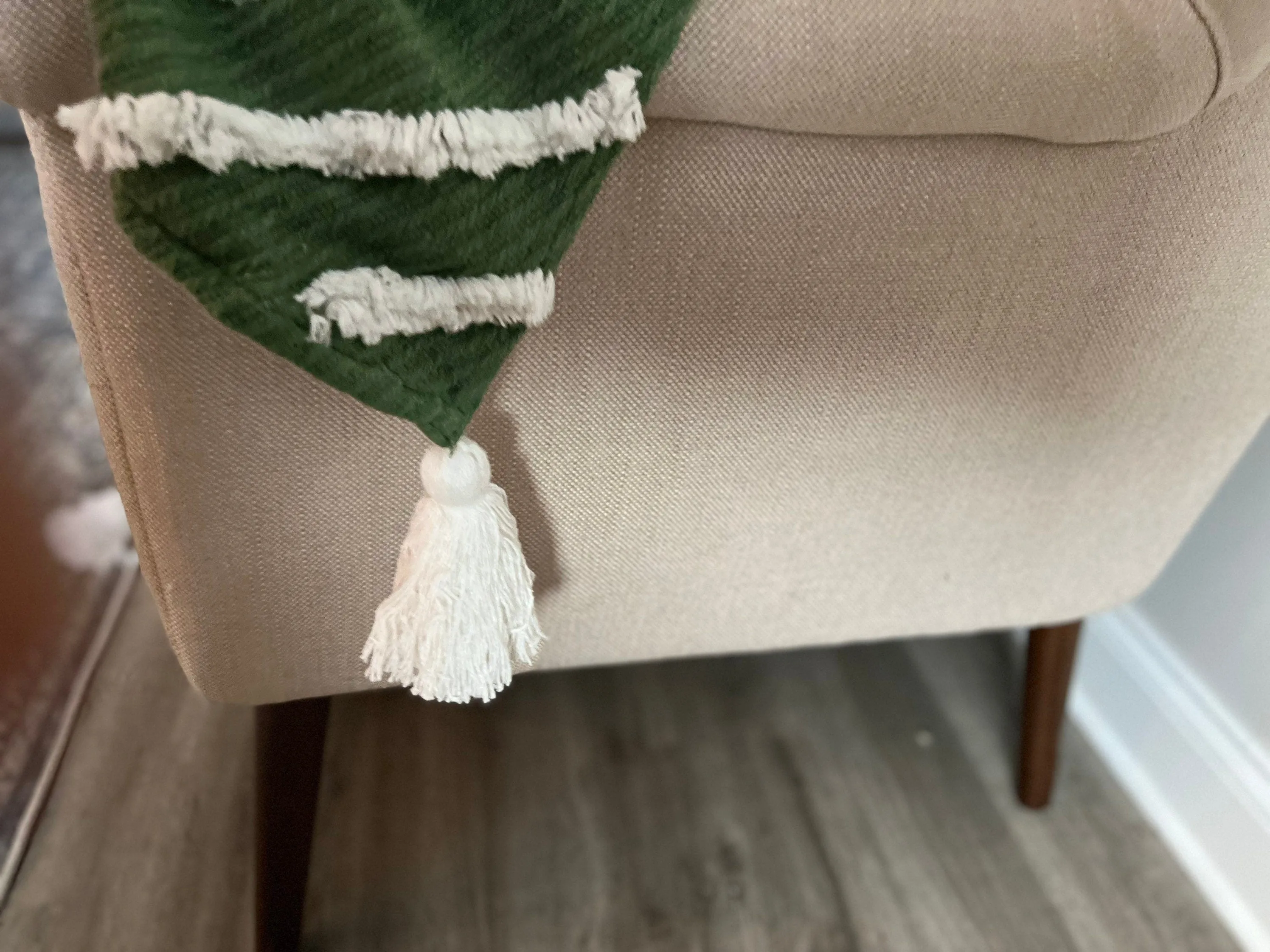 Handmade, Green Throw Blanket For Couch, African Tufted Throw Blanket, Woven Throw Blanket, Bohemian Decor, Unique Christmas Gift for her