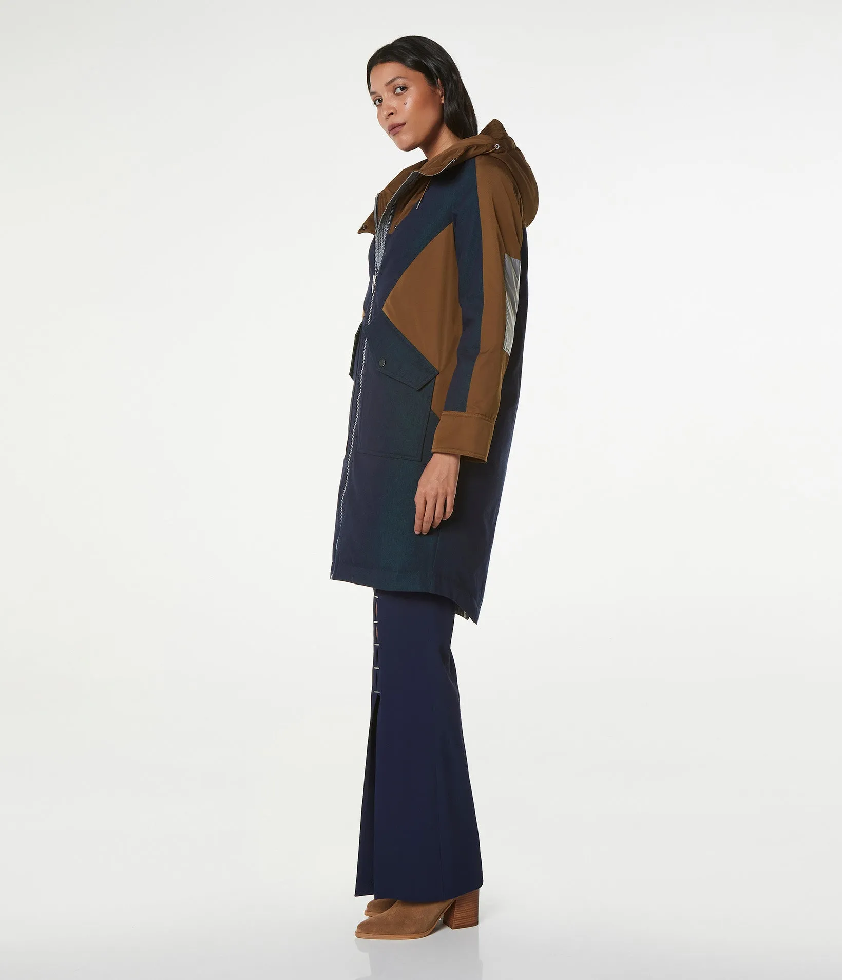 Hayler Colored Denim Long Coat