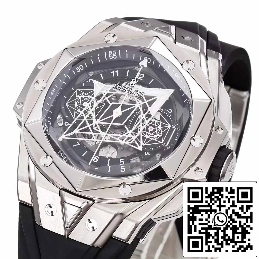 Hublot Big Bang Sang Bleu 418.NX.1107.RX.MXM19 1:1 Best Edition BBF Factory Black Strap