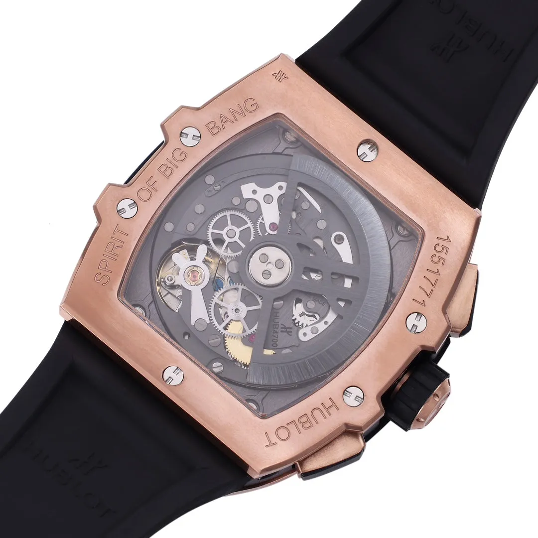 Hublot Big Bang Titanium 642.OX.7180.RX 1:1 Best Editon BBF Factory Rose Gold Blue Rubber Strap