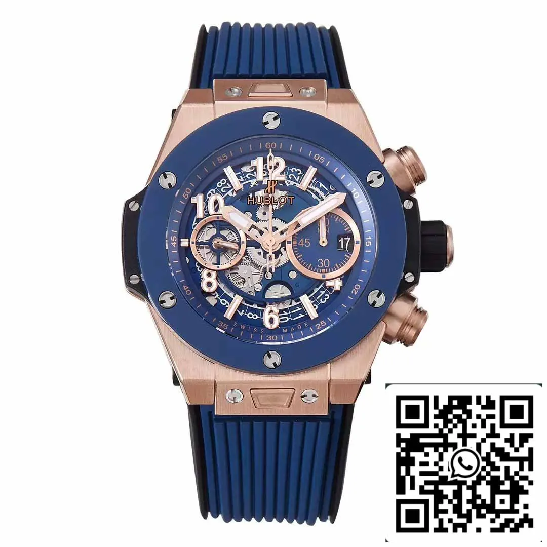 Hublot Big Bang Unico King Gold Blue Ceramic 421.OL.5180.RX 1:1 Best Edition BBF Factory