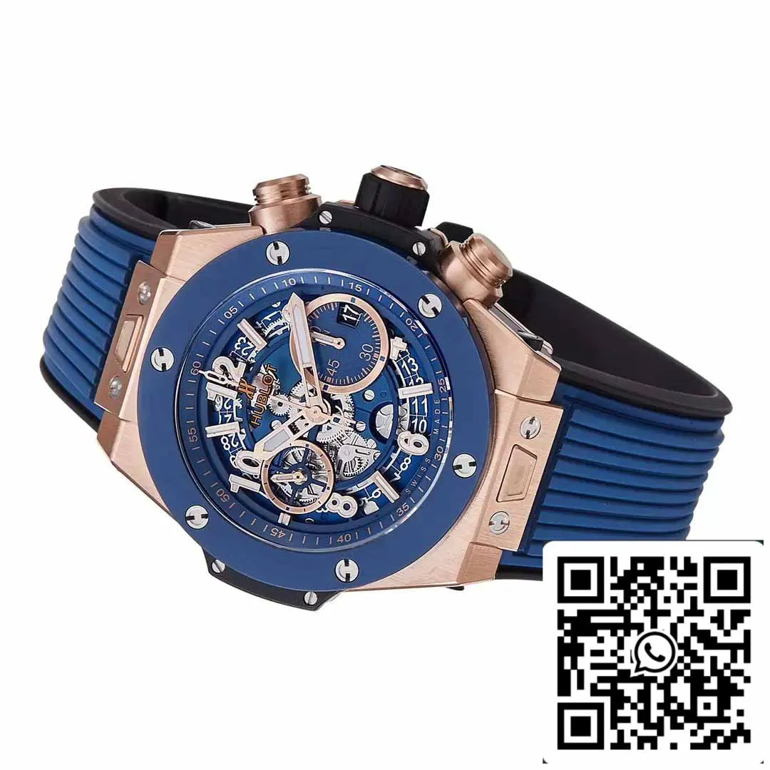 Hublot Big Bang Unico King Gold Blue Ceramic 421.OL.5180.RX 1:1 Best Edition BBF Factory