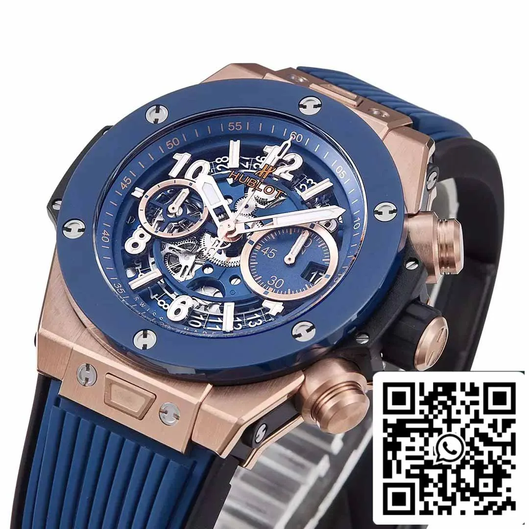 Hublot Big Bang Unico King Gold Blue Ceramic 421.OL.5180.RX 1:1 Best Edition BBF Factory