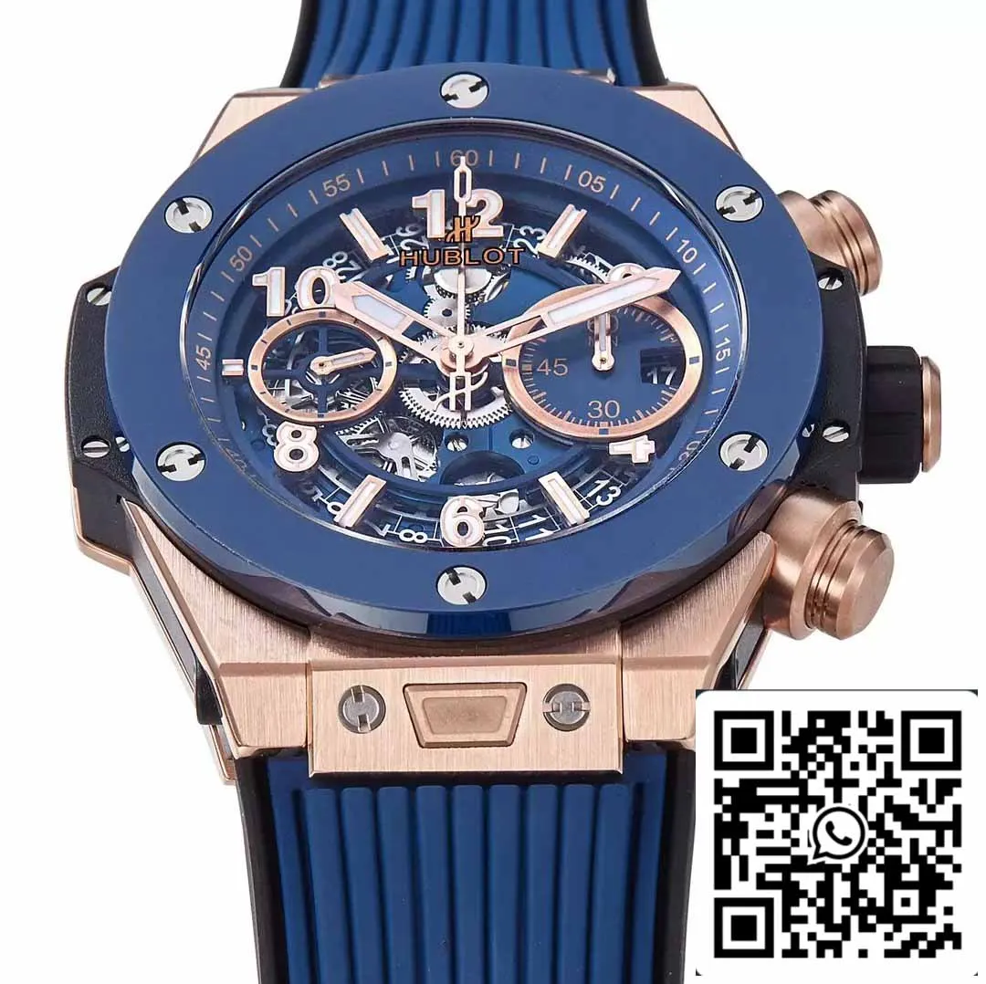 Hublot Big Bang Unico King Gold Blue Ceramic 421.OL.5180.RX 1:1 Best Edition BBF Factory