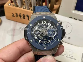 Hublot Big Bang Unico Titanium 441.NL.5171.RX 1:1 Best Edition BBF Factory Blue Strap Ceramic Bezel